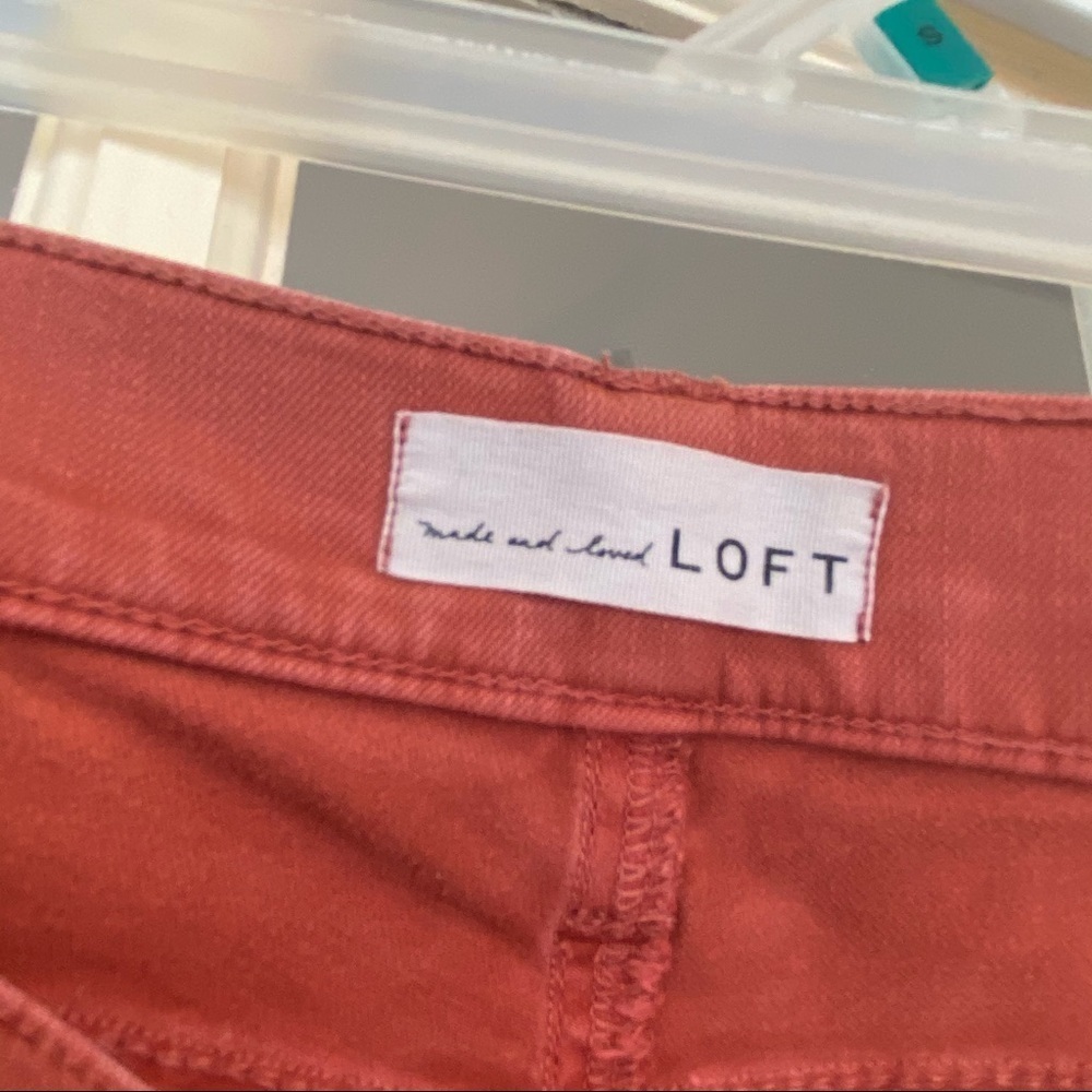 Loft Modern Skinny Pant - 27 / 4 - Coral - Picture 2 of 4